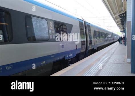 Gdansk Poland July 2022 PKP Intercity Train Going To Gdansk Glowny