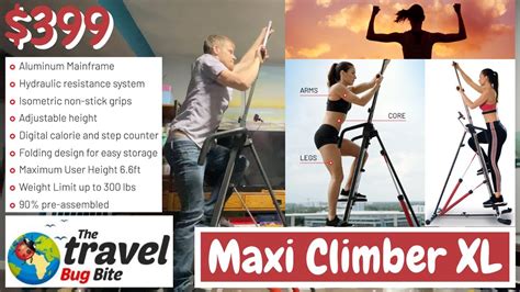 MaxiClimber XL Vertical Climber Unboxing Info Cardio Home