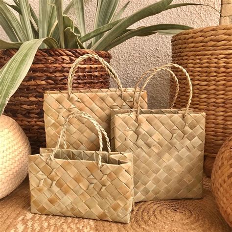 Native Pandan Bayong Bags For Packaging On Hand Shopee Philippines