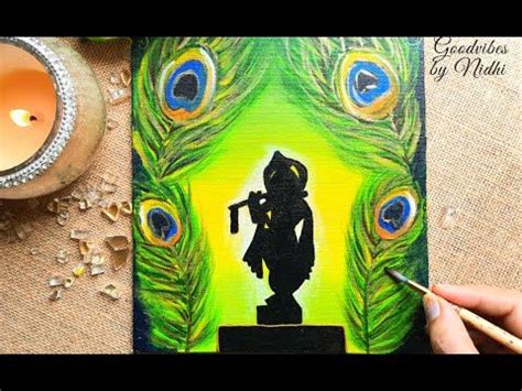 Krishna Janmashtami Painting/Acrylic Painting of Krishna Janmashtami for beginners/Howto blend ...