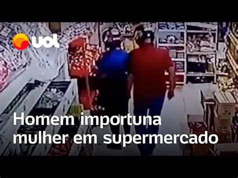 Homem importuna mulher em supermercado em MG e é preso