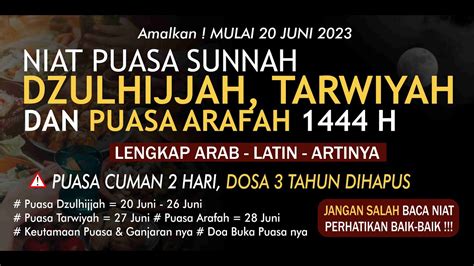 Dzulhijjah Jatuh Pada Juni Yuk Puasa Sunnah Dzulhijjah