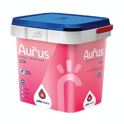 Jsw Aurus Interior Silk Emulsion Paint Packaging Size L At Rs