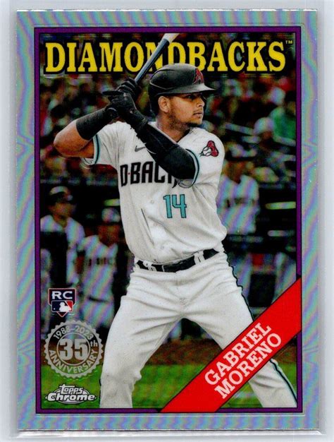 Topps Chrome Bc Gabriel Moreno Topps Baseball Ebay