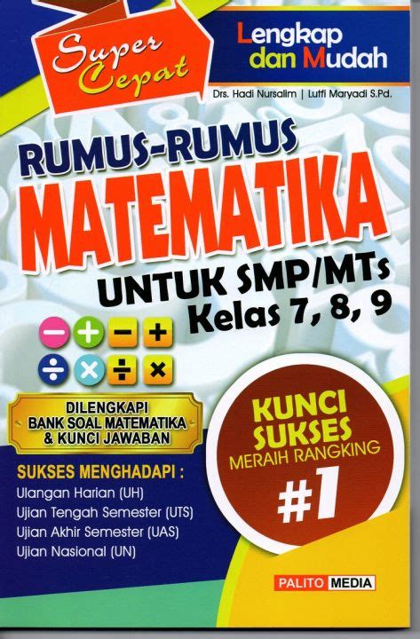 SUPER CEPAT RUMUS RUMUS MATEMATIKA UNTUK SMP MTs KELAS 7 8 9 PALITO