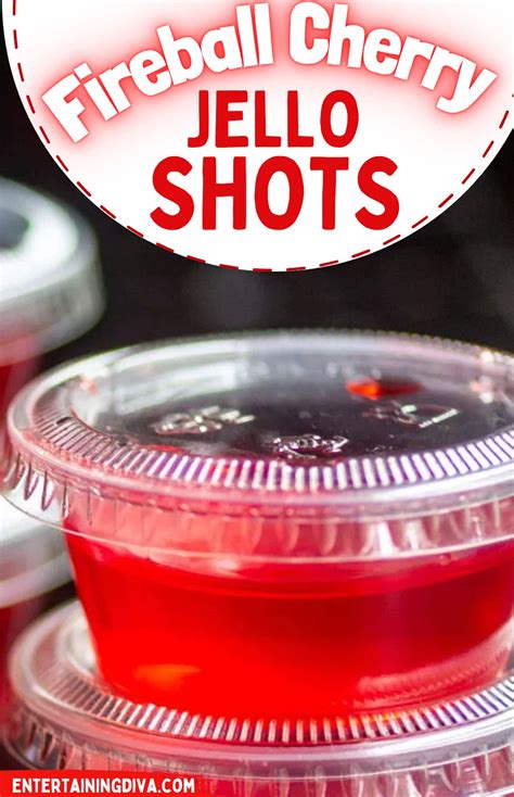 Super Easy Fireball Cherry Jello Shots Recipe