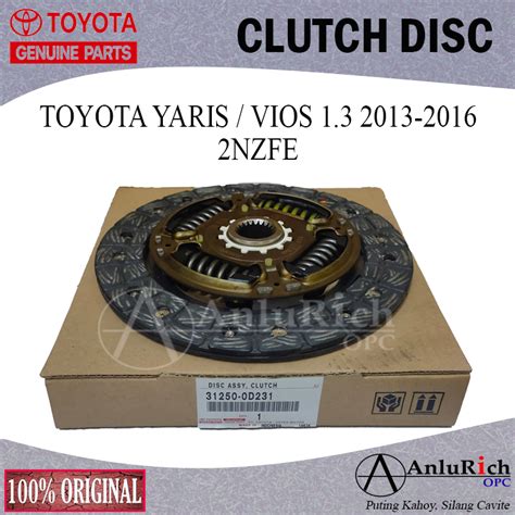 Genuine Toyota Clutch Disc Toyota Yaris Vios Nzfe