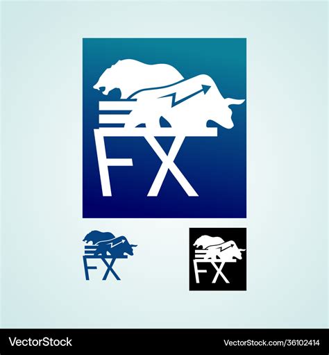 Forex trading logo Royalty Free Vector Image - VectorStock