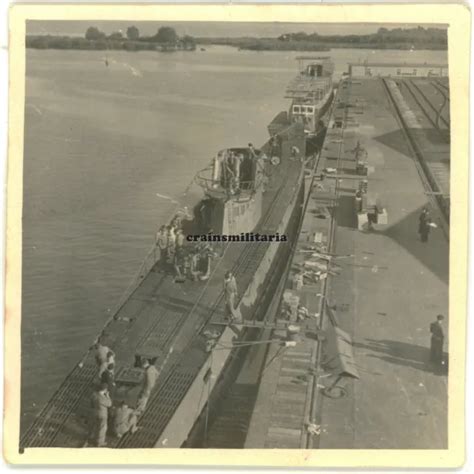 ORIG FOTO U BOOT U 504 Im Hafen Schiff Submarine Uboot 1941 EUR 18 50