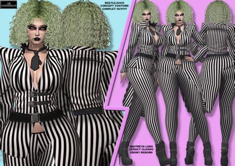 Second Life Marketplace - **BEETLEJUICE CONCEPT COSTUME COMPLET OUTFIT**