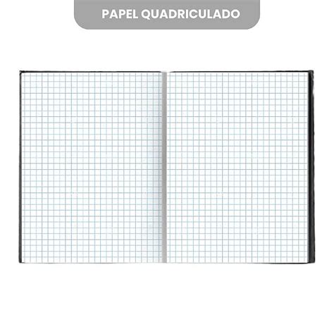 Caderno Brochurão Quadriculado Patati Patata 10x10mm Capa Dura 40