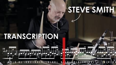 Steve Smith Drum Solo Transcription - YouTube