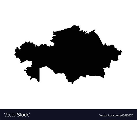 Kazakhstan map Royalty Free Vector Image - VectorStock