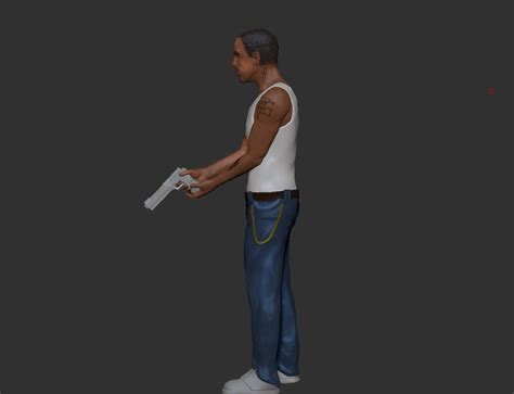 Archivo 3d Carl Johnson Gta San Andreas・plan De Impresión En 3d Para