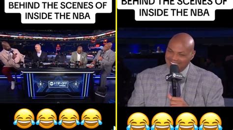 Leaked Behind The Scenes Tnt Footage Reveals Shaq And Charles Barkleys