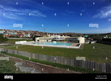 Saltdean Lido, an art deco design built in 1937 and at the centre of a ...