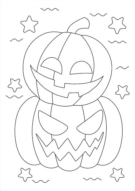 Gratis Vectors En Illustraties Met Halloween Pompoen Kleurplaten