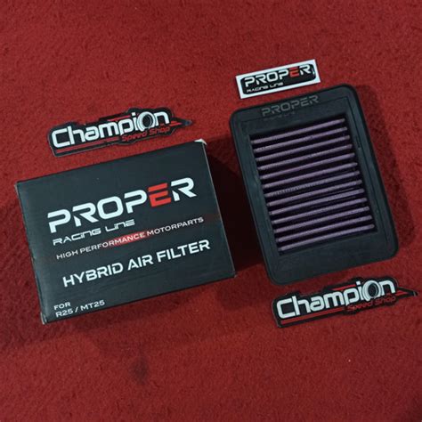 Jual Hybrid Air Filter Udara Proper Racing Line Yamaha R25 MT 25 MT25