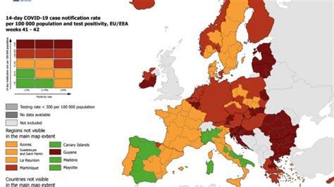 Mappa Ue Del Rischio Covid Aumentano Le Regioni In Zona Arancione