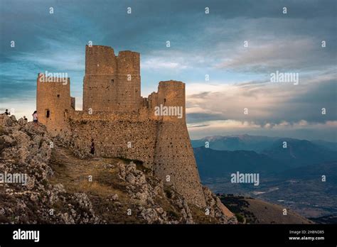 CALASCIO, ITALY, 8 AUGUST 2021: Rocca Calascio Castle in Gran Sasso ...