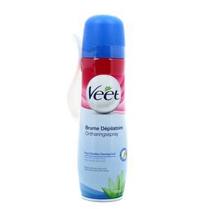 Acheter Veet Brume Dépilatoire peaux sensibles à l aloé vera 150ml