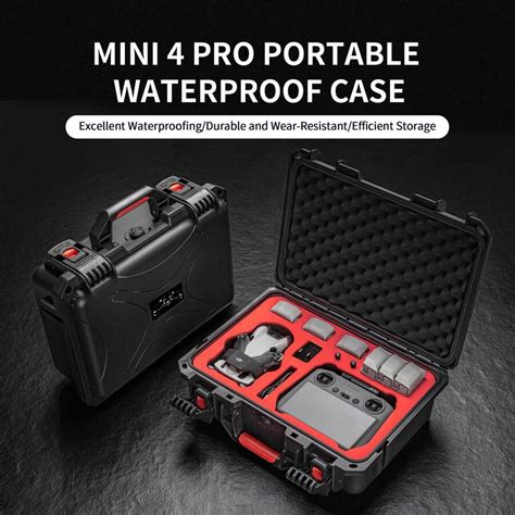 Étui imperméable pour DJI Mini 4 Pro valise rigide de transport pour