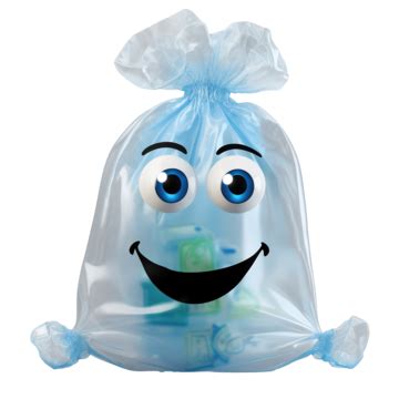 Cartoon Cute Plastic Bag Character With Recycle Symbol, Symbol, Element ...