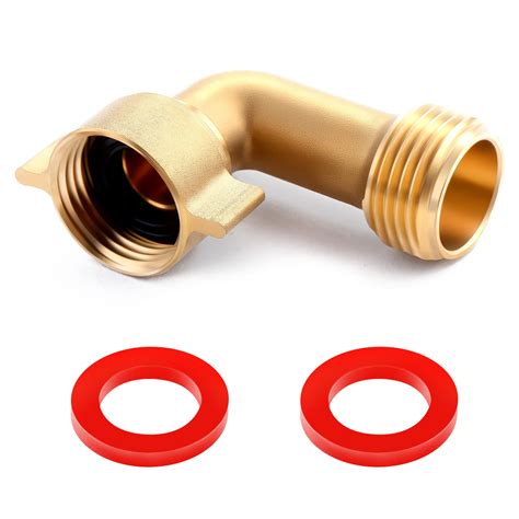 Litorange Garden Hose Elbow Connector 90 Degree Brass Hose Elbow ...