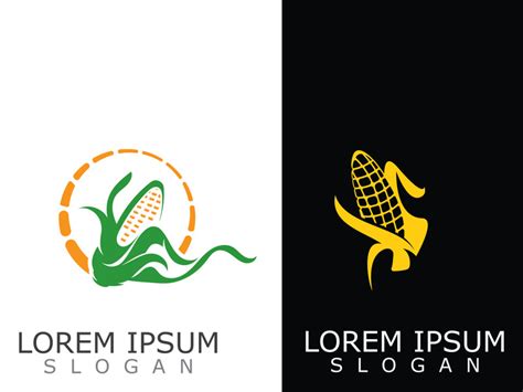 Corn Simple Logo Design Agriculture Farming Vector Template Epicpxls