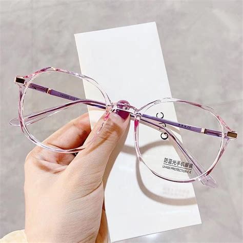 Cheap 10 To 60 Finished Myopia Glasses Women Men Anti Blue Light Shortsighted Prescription