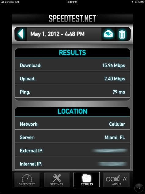 iPad with Verizon LTE Speed Test, Miami edition. – 37prime.news