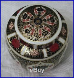 Royal Crown Derby Old Imari Lidded Ginger Jar Perfect L Royal