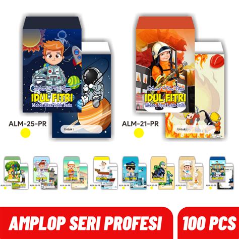 Jual Paket Pcs Amplop Lebaran Seri Profesi Cita Cita Anak Shopee