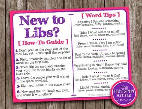 Mad Libs Printable Rules - Printable Mad Libs