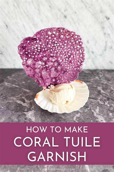 How To Make An Edible Coral Tuile Garnish Rosanna Etc