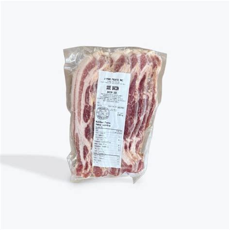 Greener Pastures Side Bacon 1lb Heritage Pastured Pork Blue Cow