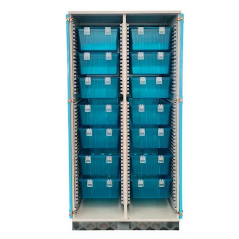 Medical Medicine Storage Cabinet With Modular Tray System And Glass