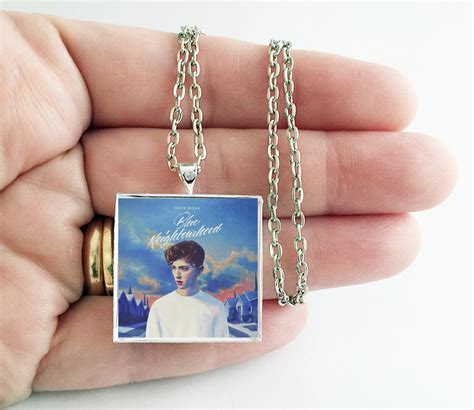 Troye Sivan Blue Neighborhood Album Cover Art Pendant Necklace Hollee