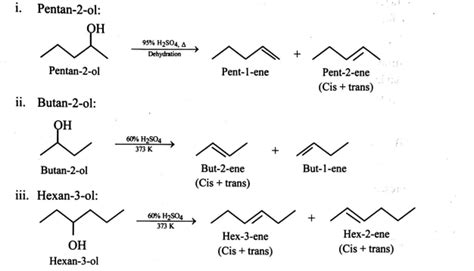 How Many Alcohols From The Following Set Will Yield Geometric Isomers