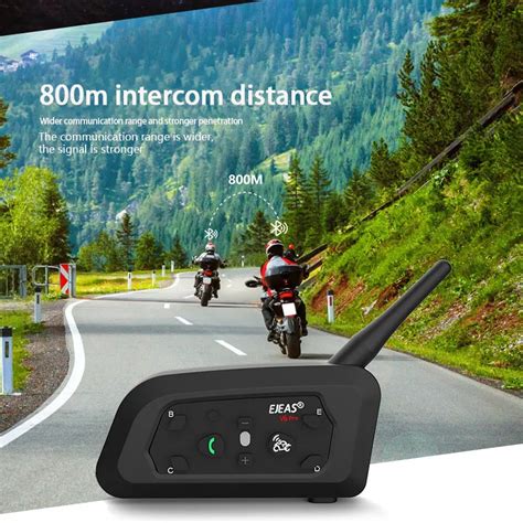 Ejeas V6 Pro Bluetooth Capacete Da Motocicleta Interfone Fone De Ouvido