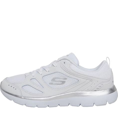 Buy Skechers Womens Summits Suited Whitesilver