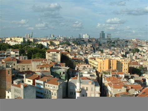 La Turquie Istanbul Vue Depuis La Tour Galata Le Quartier Beyoglu