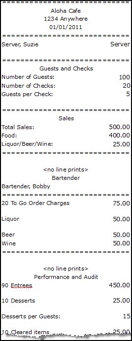 Aloha Pos Using Custom Checkout Report Ncr Docs