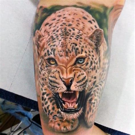 60 Leopard Tattoos For Men Designs With Strength And Prowess