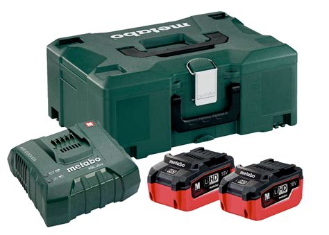 Batterij Basis Set In Koffer Metabo V X Ah Li Ion Hd Lecot