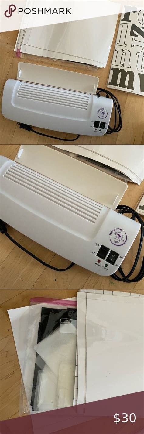 Purple cows laminator and sheets | Purple cow, Laminator, Purple