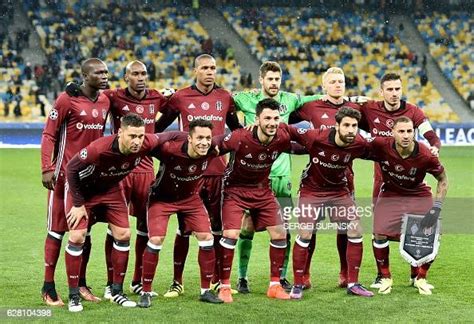 Besiktas players pose before the UEFA Champions League football match... News Photo - Getty Images