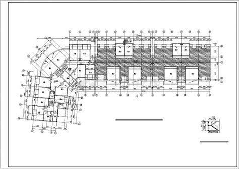 某现代风格五层商住楼建筑设计扩初图纸住宅小区土木在线