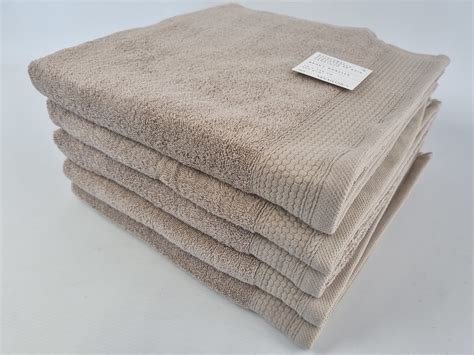 5x Suite Sheets Handdoek Taupe 70 X 140 Cm Hotelkwaliteit 550 Gr M2