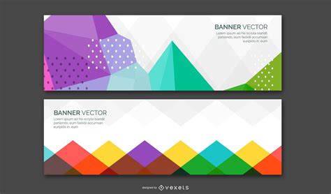 Abstract Banner Vector Set Vector Download